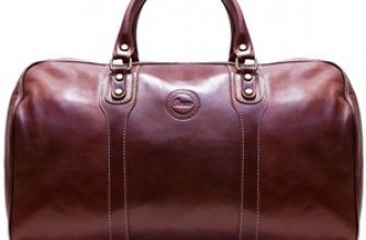 Cenzo Brown Italian Leather Duffle Bag Reviews
